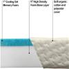 Foamma 12 x 30 x 72 Camper/RV Travel Gel Memory Foam Bunk Mattress, Organic Cotton Cover, Made in USA, Comfortable, Travel Trailer, CertiPUR-US Certified Foam view 4