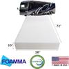 Foamma 10 x 28 x 72 Camper/RV Travel High-Density Bunk Mattress Foam Replacement, Comfortable, Travel Trailer, CertiPUR-US, Cover Not Included view 2