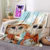 Cat Blanket - Cat Throw Blanket - Cat Blankets for Cat Lovers White Cat Blanket for Girls Boys, White Cat Blanket for Adults Cute Small Cat Blanket for Bed Soft Warm Couch Blanket, 50" x 60" view 4