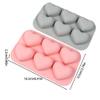 2 Pack Silicone Cake Mold 6-Cavity Heart Shaped Silicone Baking Mold BPA-Free Mousse Cake Fondant Cake Mold Easy Release Flexible Silicone Mold for DIY Jelly, Baby Food, Candy view 2