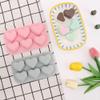 2 Pack Silicone Cake Mold 6-Cavity Heart Shaped Silicone Baking Mold BPA-Free Mousse Cake Fondant Cake Mold Easy Release Flexible Silicone Mold for DIY Jelly, Baby Food, Candy view 3