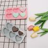 2 Pack Silicone Cake Mold 6-Cavity Heart Shaped Silicone Baking Mold BPA-Free Mousse Cake Fondant Cake Mold Easy Release Flexible Silicone Mold for DIY Jelly, Baby Food, Candy view 4