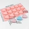 2 Pack Heart Shaped Silicone Molds 15-Cavity Silicone Cake Molds DIY Baking Mold BPA-Free Baby Food Candy Making Mold for Valentine's Day, Mother's Day, Wedding Party, Birthday, Baby Shower view 2