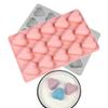 2 Pack Heart Shaped Silicone Molds 15-Cavity Silicone Cake Molds DIY Baking Mold BPA-Free Baby Food Candy Making Mold for Valentine's Day, Mother's Day, Wedding Party, Birthday, Baby Shower view 3
