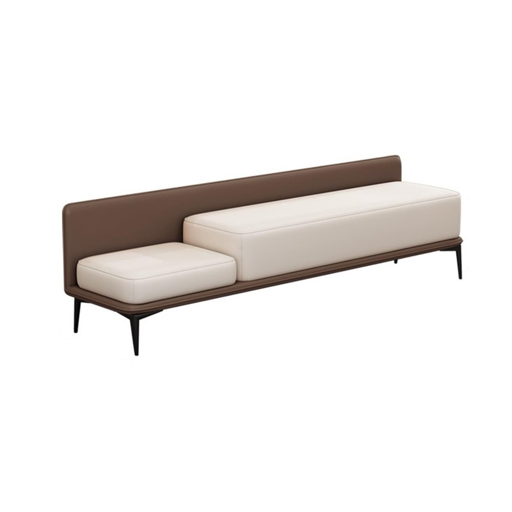 SONGCHAO Foot Rest End of Bed Bench Foot of Bed Bench Entry Bench Storage Bench Footstool Bench Leather Bench Foot Stools for Living Room(Brown,90 * 40 * 52cm)
