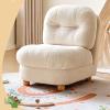 Accent Chair Upholstered Armless Single Sofa High Backrest Cozy Reading Chair for Living Room Bedrooms Corner view 1