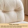 Accent Chair Upholstered Armless Single Sofa High Backrest Cozy Reading Chair for Living Room Bedrooms Corner view 4