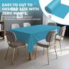 JHDZDHY 54 Inch X 300 Feet Plastic Table Cover Roll Premium Disposable Plastic Tablecloth for All Type/Shape Tables | Picnic, Party, Banquet, Birthdays, Weddings (Turquoise, 54 Inch X 300 Feet) view 4