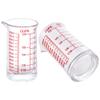 Ackers 4oz Glass Measuring Cup  Shot Glass with Ounce,Ml,Cups Markings for Kitchen & Bar(Pack of 2) view 1