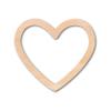 Unfinished Wood Heart Border Silhouette - Hollow Heart Cutouts - Premium Wooden Hearts for Crafts, DIY Projects, Decorations (1/8 inch Thick, 3") view 1
