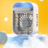 EKsma Personal Space Air cooler and humidifier, 3 Speed Personal Desk Fan, Air Conditioner Fan, Mini Air Cooler, Portable Personal Air Fan Circulator, LED Night Light for Home & Office & Outdoor view 1