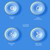 EKsma Personal Space Air cooler and humidifier, 3 Speed Personal Desk Fan, Air Conditioner Fan, Mini Air Cooler, Portable Personal Air Fan Circulator, LED Night Light for Home & Office & Outdoor view 3