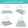 Best Choice Products 4in Portable Full-Size Mattress, Tri-Fold Mattress for Camping, Guest, Toddler, Foam Plush w/Carry Case - Seafoam view 2
