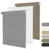 BERISSA 100% Blackout Pull Down Window Shades Blinds for Indoor Windows Room Darkening Roller Shades Thermal Insulated Up and Down Blinds for Home Custom Shades(73.5" W x 56" H) Gray view 1