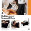BNCKTRD Headboard Pillow Wedge Full Size Large Bolster Pillow for Bed Triangle Reading Pillow Back Support Pillow for Sitting Up in Bed XXL Couch Daybed Backrest Cushion Black view 3
