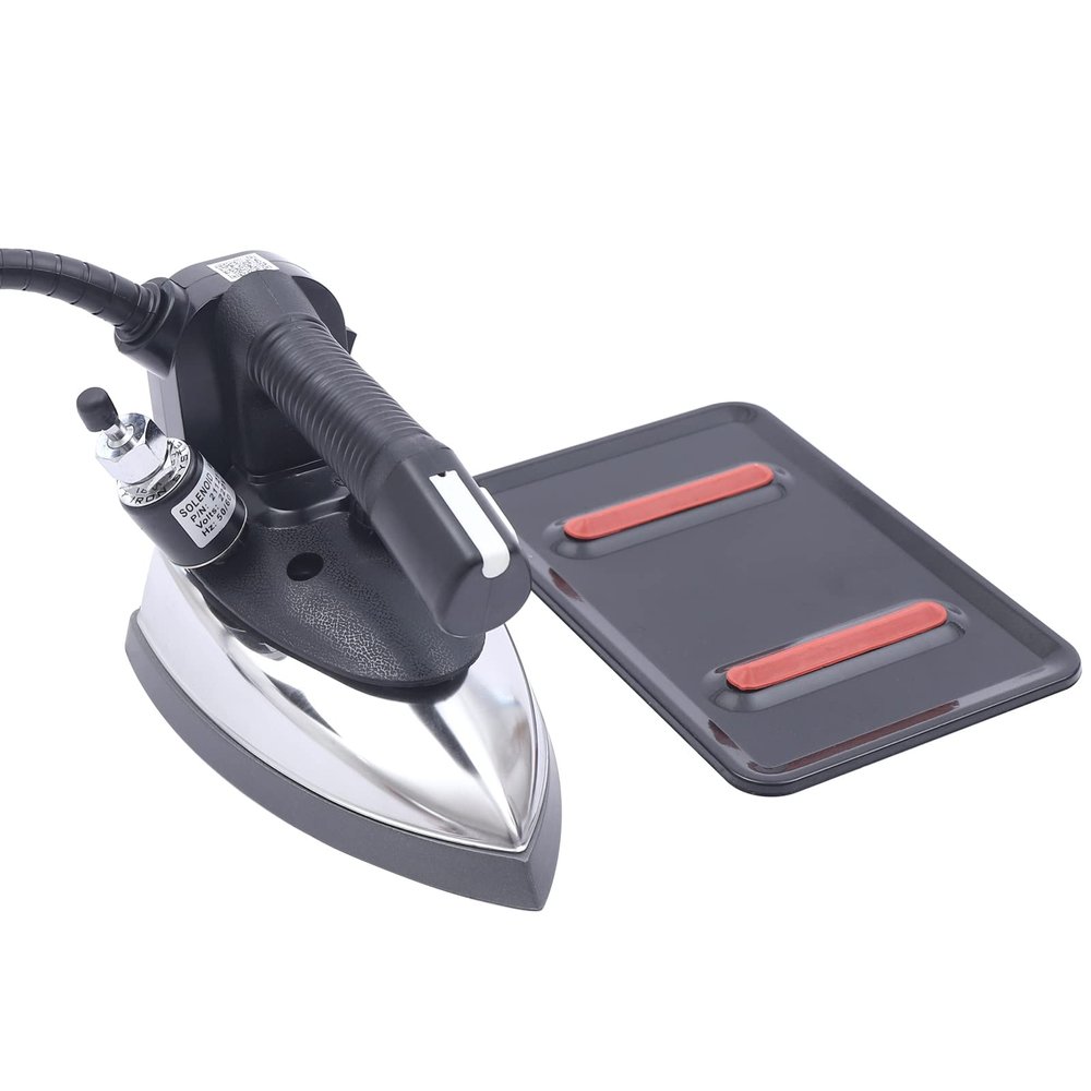 CAIHAOA Industrial Electric Steam Iron, 60~220 Commercial Efficiently Gravity Feed Steam Iron, Lightweight Portable Steam Iron with 3L Large Capacity Tank and Accessory Set