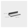 SENBAILU Toothbrush Rack Aluminum Toothbrush Holder Wall-Mounted Gun Gray Toothpaste Holder 4-Slot Storage Rack Easy to Install Without Drilling Bathroom Toothbrush Holder(S20cm) view 2