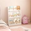 HomeLoft Basics 3 Tier Kids Bookshelf, Kids Book Rack, Baby Bookshelf for Kids, Kids Bookcase Storage Organizer for Playroom Bedroom Nursery, White view 2