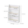 HomeLoft Basics 3 Tier Kids Bookshelf, Kids Book Rack, Baby Bookshelf for Kids, Kids Bookcase Storage Organizer for Playroom Bedroom Nursery, White view 3