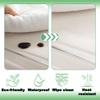 AYLFBFU PVC Non Slip Tablecloth - 30x77 Inch, Single-Sided Frosted Desk Cover Mat, Washable, Waterproof, Odorless, Plastic Table Cover Protector for Glass Top Vanity Makeup Table, Frosted 3mm view 3