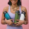 Fijinhom 18oz Insulated Stainless Steel Water Bottle, Wide Mouth Double Wall Vacuum, Silicone Straw, Sweat & Leak Proof, BPA Free Insulated Water Flask for Travel, Keep Cold 24h Hot 12h, Green view 3
