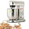 KJLYLPP Electric Kitchen Food Stand Mixer, Professional Stand Mixer, 3 Speeds Rotating Stainless Steel Mixing Bowl, Includes Mixing Beater, Dough Hook (Silver 5L) view 1