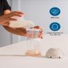 eufy Original Milk Container (2-Pack) for Wearable Breast Pump E10, BPA-Free Reusable Breast Pump Container Collects Up to 5 oz (150 ml) Each, Fridge and Freezer-Safe, Clear view 3