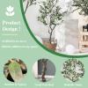 Elitix Artificial Tree 7ft Artificial Olive Tree 2 Pack Piece for Inside/Living Room, Faux Olive Tree with Stunning Branches Uv Resistant, Olive Tree Housewarming Gift view 3