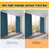 Oracra Ceiling Mount Curtain Conjoined Double Track with Valance, Curtain Pelmet Boards for Living Room Bedroom, Metal Room Divider Curtain Rail Rods(6m/19.7ft) view 3