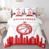 Erosebridal 7 Pcs Comforter Set King Size,Basketball Bed in a Bag with Flat Sheet and Fitted Sheet for Kids and Adults,Sports Bedding Set with Pillowcases and Cushion Cases, view 1