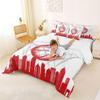 Erosebridal 7 Pcs Comforter Set King Size,Basketball Bed in a Bag with Flat Sheet and Fitted Sheet for Kids and Adults,Sports Bedding Set with Pillowcases and Cushion Cases, view 4