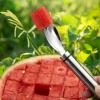 2-in-1 Stainless Steel Fruit Cutter, 2024 New Watermelon Fork Slicer Cutter Slicer Tool, Dual Head Fruit Forks Slicer Watermelon Cutter Tool, Summer Fruit Cutting Fork for Home Kitchen Gadget(5pcs) view 4