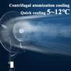 25.6in/30in Industrial Fan Outdoor Misting Fan With 11 Gallon Tank Height Adjustment Easy To Install For Patios Workshop Warehouse Industrial(25.6in) view 2