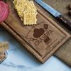 Custom BBQ Cutting Board for Dad, Grandpa, Grill Master  Personalized Walnut, Oak or Maple Charcuterie Board & Serving Tray with Groove  Father's Day Gift Idea  Outdoor & Barbecue Lover Accessories view 2
