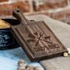 Custom BBQ Cutting Board for Dad, Grandpa, Grill Master  Personalized Walnut, Oak or Maple Charcuterie Board & Serving Tray with Groove  Father's Day Gift Idea  Outdoor & Barbecue Lover Accessories view 3