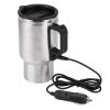 12V Electric Travel Mug, 450ml Stainless Steel Car Heating Cup with Vacuum Insulation, LED Indicator, 6.3x3.3 Inch Coffee Tea Warmer for Vehicle Use view 2