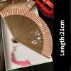 Dntum Folding fan Bamboo Folding Fan, Ancient Chinese style, Red, Photography Accessories, Portable, Summer Gift fan, A22 view 1