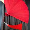 Dntum Folding fan Bamboo Folding Fan, Ancient Chinese style, Red, Photography Accessories, Portable, Summer Gift fan, A22 view 4
