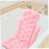 BCOATH Bath Cushion for Adults Bathtub Pillow Cups Soft and Skin-Friendly Bath Mat Shower Tub Cherry Design view 3