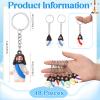 Sumind 48 Pcs Jesus Toys Figurine Christian Keychain Jesus Doll Religious Keychain Bulk Classic Christian Rings for Christ(Multicolor,White Skin Classic) view 2