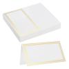 MECCANIXITY 16Pcs Reserved Table Signs, Place Cards with Double Gold Border for Table at Restaurant,Wedding Reception,Business Meeting,Christmas Party view 1