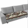 Wowouhiya Brown Teal Southwest Couch Cushion Covers, Stretch Sofa Cover with Elastic Bottom, Western Geometric Abstract Ethnic Sofa Slipcovers Protector Washable Chair/Sofa Cushion Covers M-1Pcs view 1