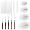 Boyun Acrylic Cake Disc, Clear Cake Decorating Supplies with 8 Round Acrylic Discs, 2 Icing Scraper And 4 Center Dowel, 5 Cake Cream Spatula, Acrylic Discs For Icing Cakes(4.25/6.25/8.25/10.25 Inch) view 1