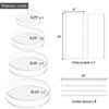 Boyun Acrylic Cake Disc, Clear Cake Decorating Supplies with 8 Round Acrylic Discs, 2 Icing Scraper And 4 Center Dowel, 5 Cake Cream Spatula, Acrylic Discs For Icing Cakes(4.25/6.25/8.25/10.25 Inch) view 2