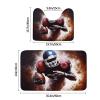 Bathroom Rugs Sets 2 Piece Soft Absorbent Bath Mat for Bathroom American Football Bath Rugs and U-Shaped Contour Toilet Rug Non-Slip Bath Carpet for Bathtub Floor Mat view 2