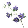 ZHDOKA 33.5in Artificial Clematis Flower, 5 Heads Long Stem Faux Clematis Flower Simulation Clematis Branch with Green Leaves, Lifelike Clematis Spray for Wedding Table Centerpieces(Floral Purple) view 1