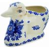 Polmedia Polish Pottery Bunny Shaped Jar UNIKAT - Fancy Floral Pattern Handmade in Boleslawiec Poland + Certificate of Authenticity view 2