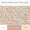 Super Area Rugs Beige Woven Braided Rug Rustic Living Indoor/Outdoor Braided Rug - Soft & Reversible Oval 8' x 10' view 3