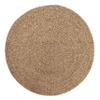 Super Area Rugs Brown Woven Braided Rug Rustic Living Indoor/Outdoor Braided Rug - Soft & Reversible Round 7' x 7' view 1