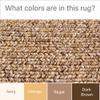 Super Area Rugs Brown Woven Braided Rug Rustic Living Indoor/Outdoor Braided Rug - Soft & Reversible Round 7' x 7' view 4